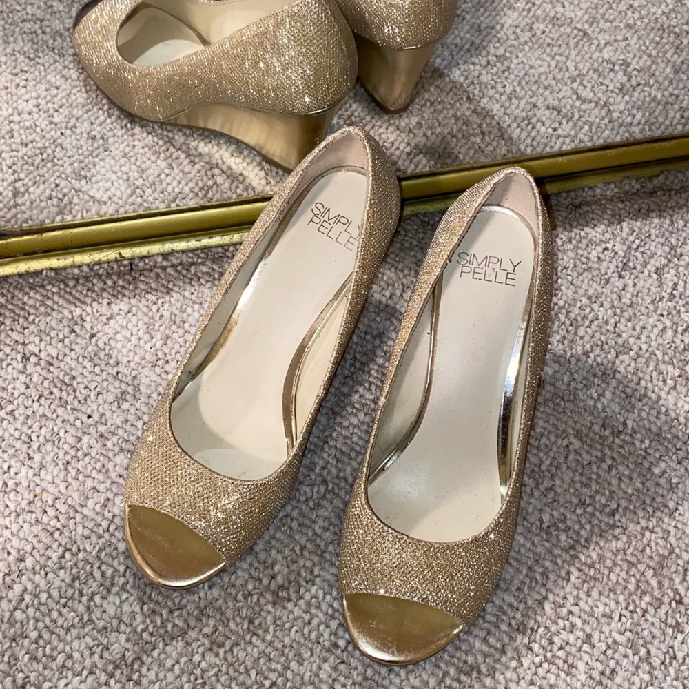Gold heels